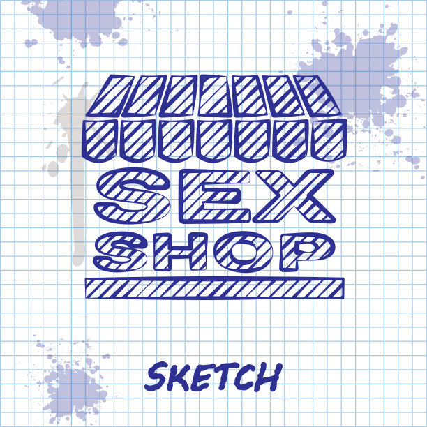 用条纹遮阳篷勾勒线条性的商铺建筑图片下载