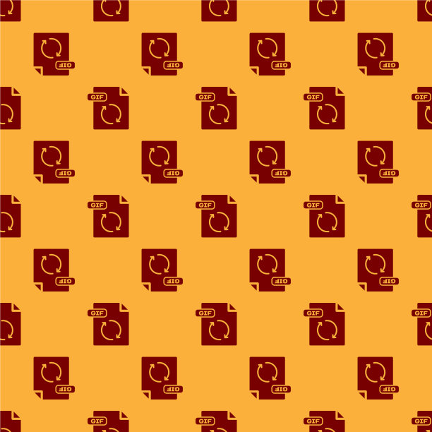 红色GIF文件文件下载GIF按钮图标图片下载