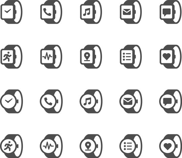 智能手表图形图标图片下载