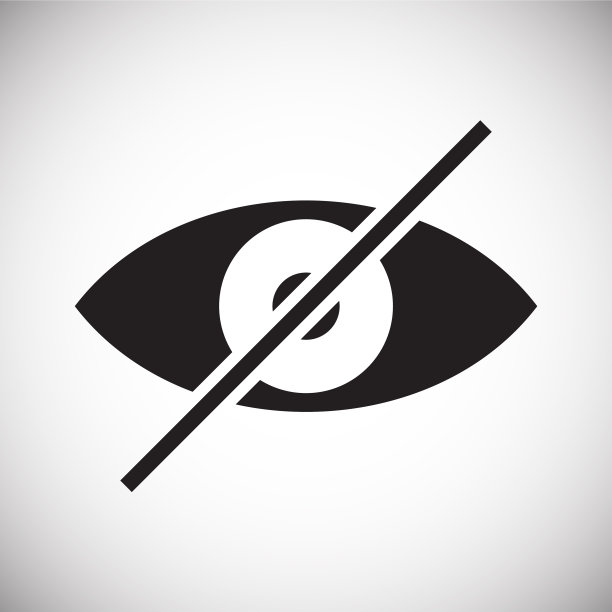 眼睛图标在白色背景的图形和网络图片下载