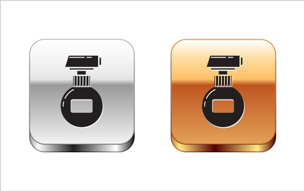 黑色乳霜或乳液化妆品管图标孤立图片下载