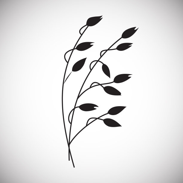 谷物图标在白色背景的图形和图片下载