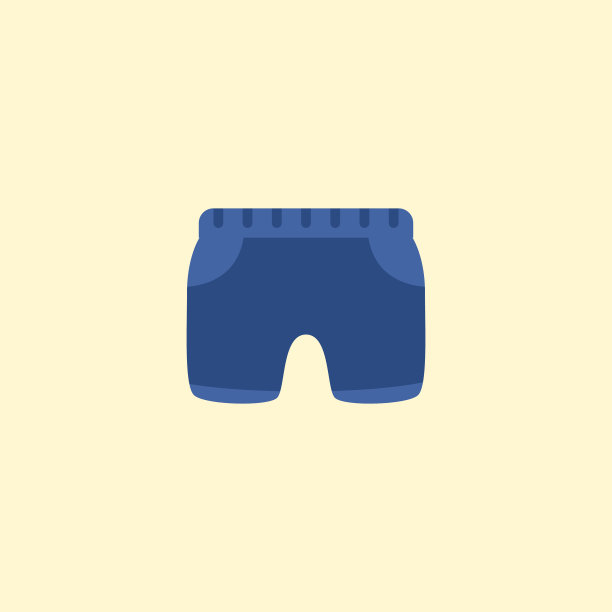 婴儿短裤图标平面元素图片下载