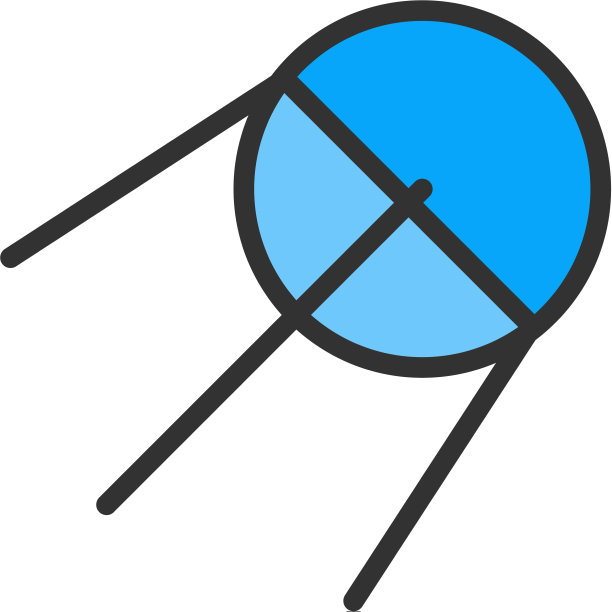 Sputnik火箭平色线图标图片下载