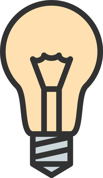 灯泡灯管创意解决平色图片下载