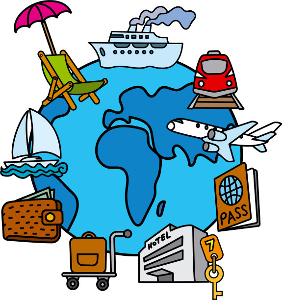 旅行概念图标图片下载