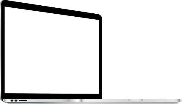 笔记本电脑模型孤立图片下载