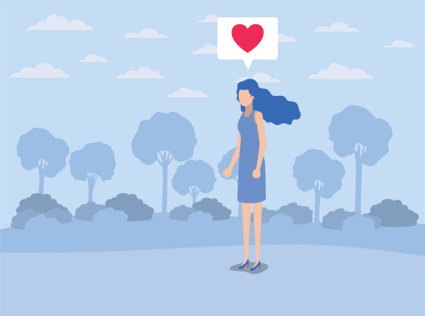 年轻女子用心在言语上泡上了图片下载