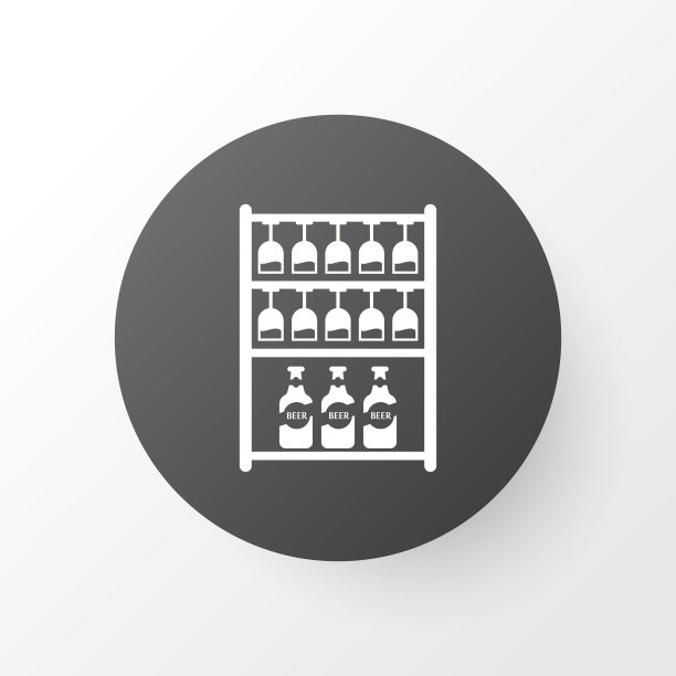 玻璃器皿图标象征优质隔离图片下载