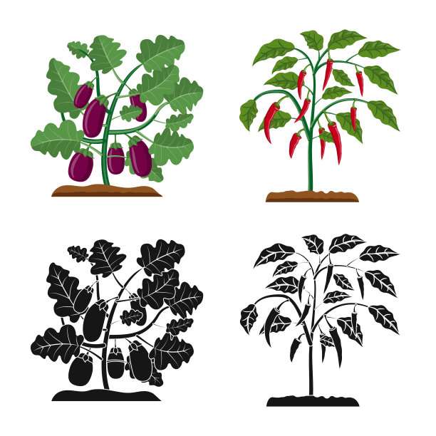 温室及植物标志图片下载