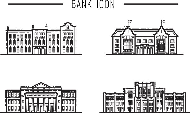 设置图标轮廓设计立面和建筑图片下载