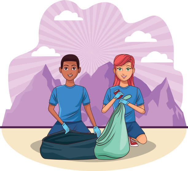 清洁服务人员头像卡通人物图片下载