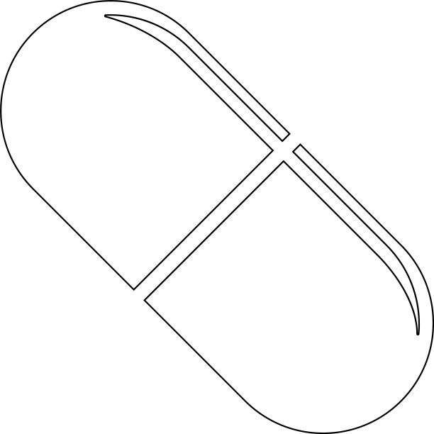 胶囊药平面图标图片下载