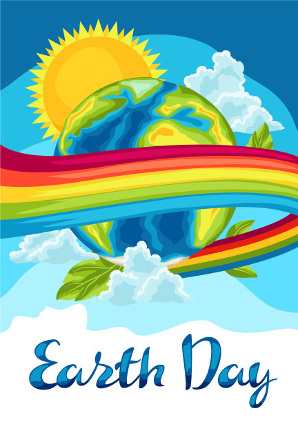 地球日快乐卡片图片下载
