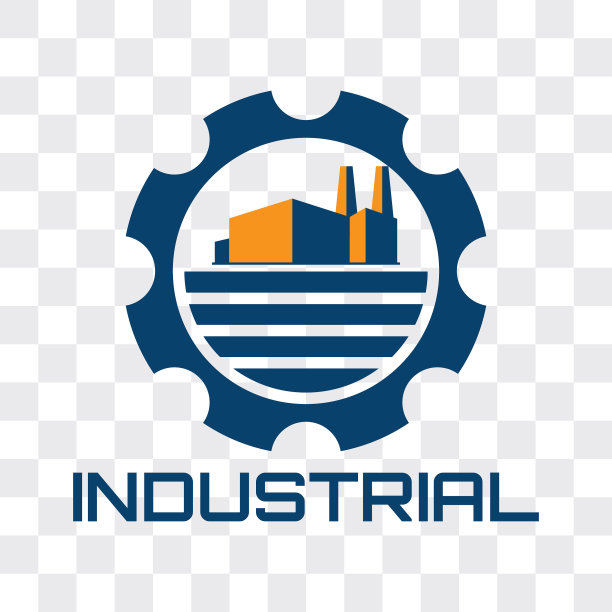 工业标志孤立在透明背景上图片下载