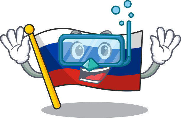 跳水国旗俄文储存在卡通橱柜图片下载