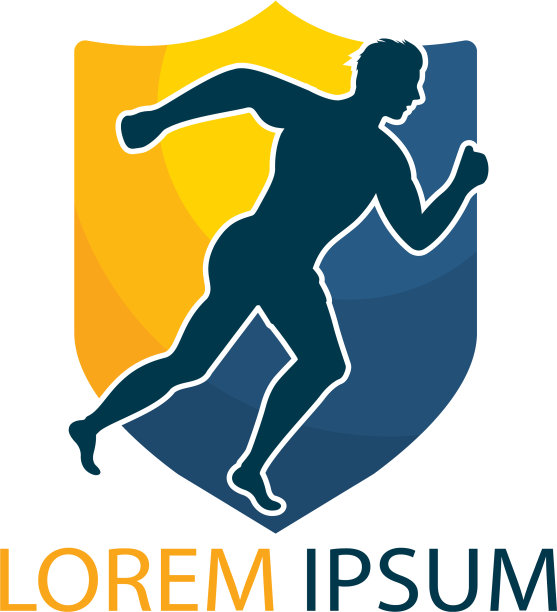 跑步和马拉松标志图片下载