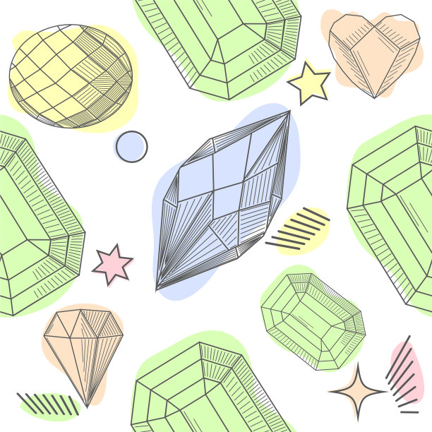 图案与元素王冠和钻石图片下载