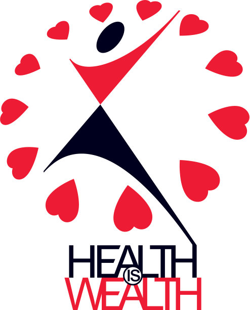 医学康复抽象标志型符号图片下载