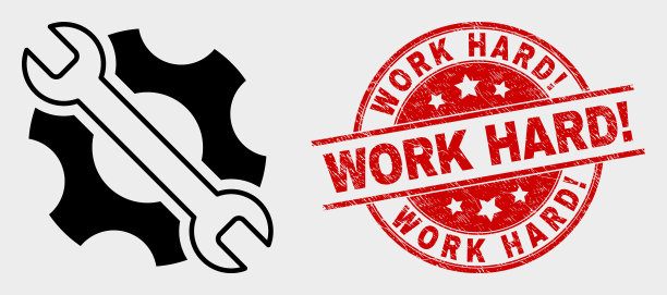 修理工具图标和遇险努力工作图片下载