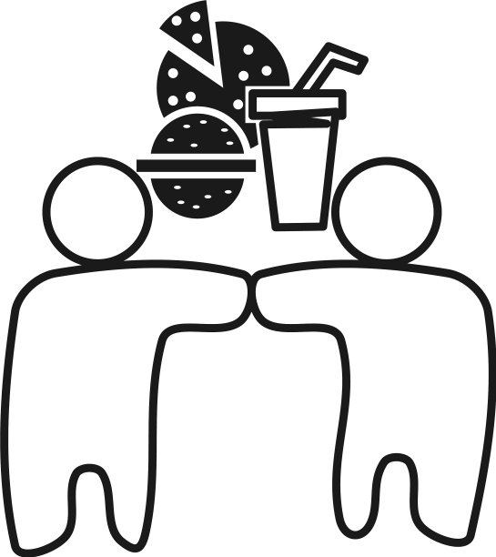 食品承诺团队合作共同大纲标志图片下载