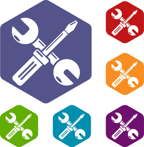 工具修复图标六面体图片下载