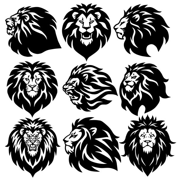 狮头标志套装精选图片下载