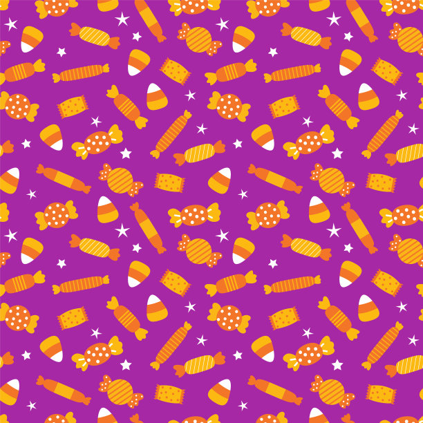 万圣节快乐无缝图案背景设置图片下载