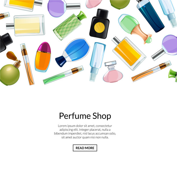 网页横幅香水瓶背景图片下载