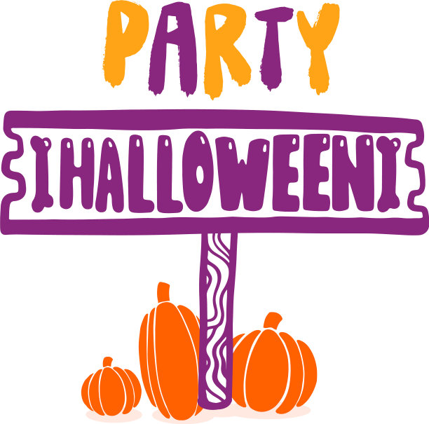 万圣节派对设计的节日海报图片下载