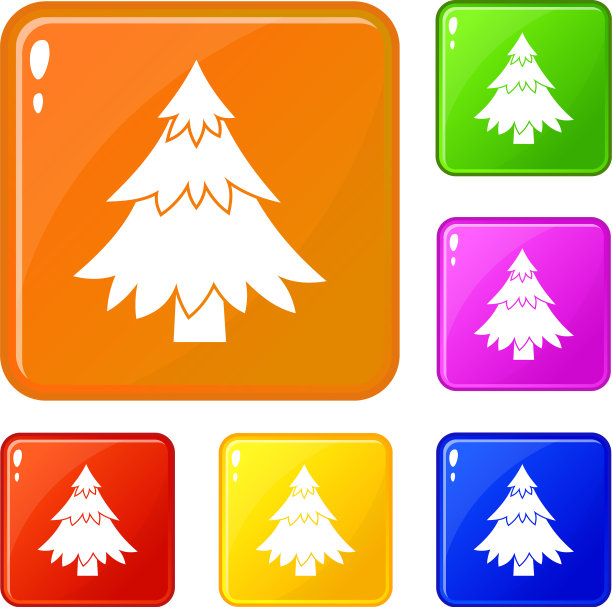 针叶树图标设置颜色图片下载
