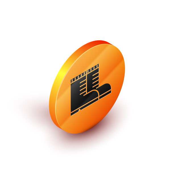 等距猎人靴图标孤立在白色图片下载