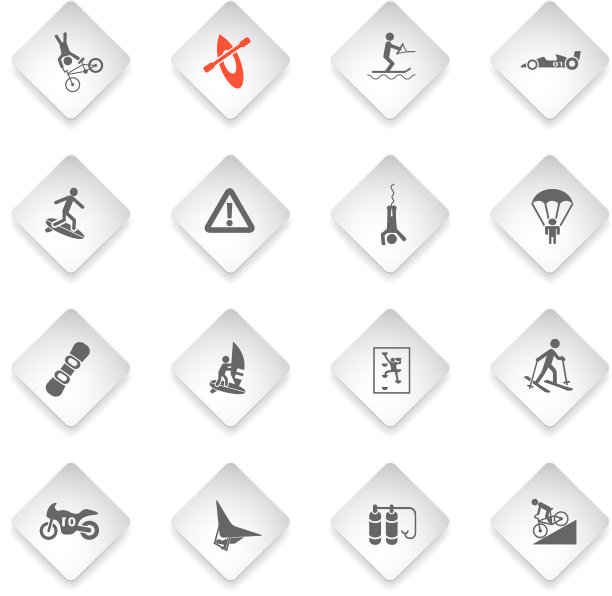 极限运动图标套装图片下载