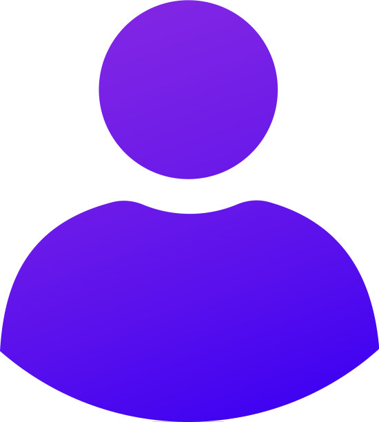纯紫色渐变用户图标web图标图片下载