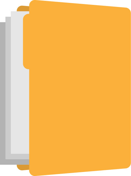 黄色文件夹图形设计模板图片下载