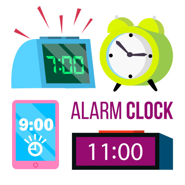 闹钟设定时间早起床图片下载