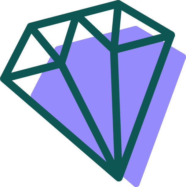 宝石钻石宝石标志模板图标孤立图片下载