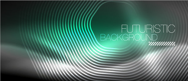 霓虹发光线魔术能量空间光图片下载