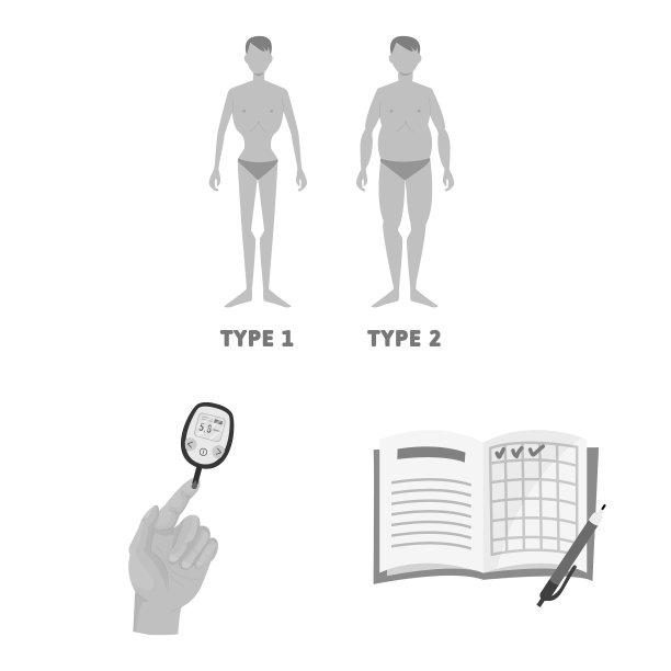 健康和饮食标志集图片下载