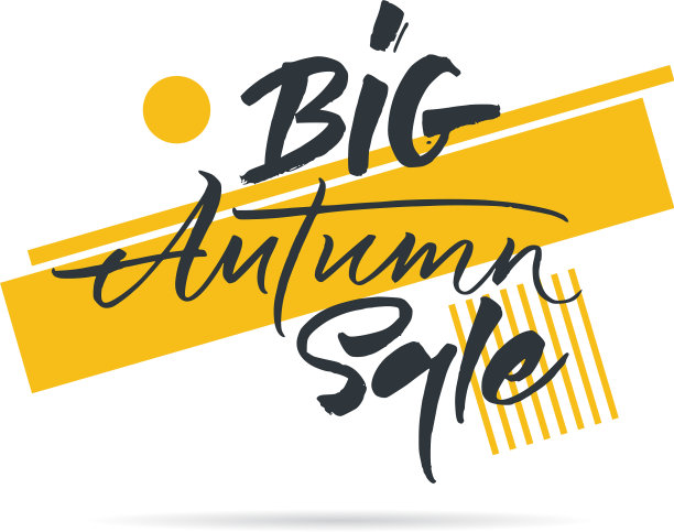 大减价标签秋季大减价黑色和黄色图片下载