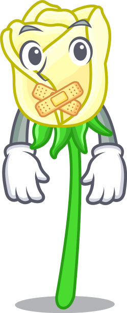 漫画上沉默美丽的白玫瑰图片下载