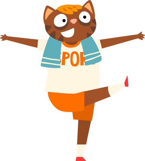 有趣的猫做早操人性化了图片下载