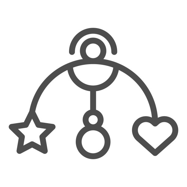 婴儿悬挂玩具线图标婴儿床玩具图片下载