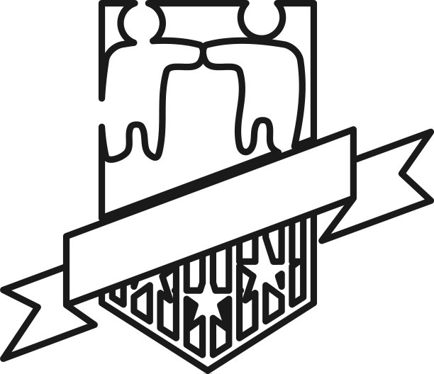 盾牌缎带承诺团队合作图片下载