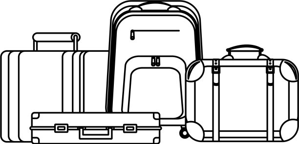 旅行的行李图标图片下载