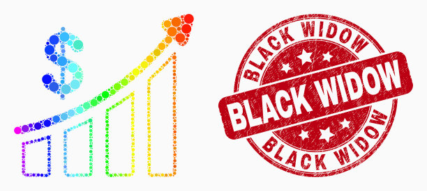 频谱像素化成功财务图表图片下载