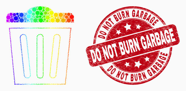 谱点垃圾桶图标和划痕图片下载