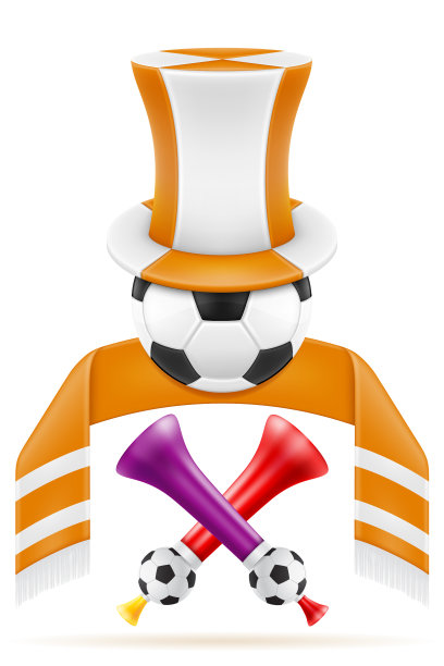 设置足球球迷的物品和配件图片下载