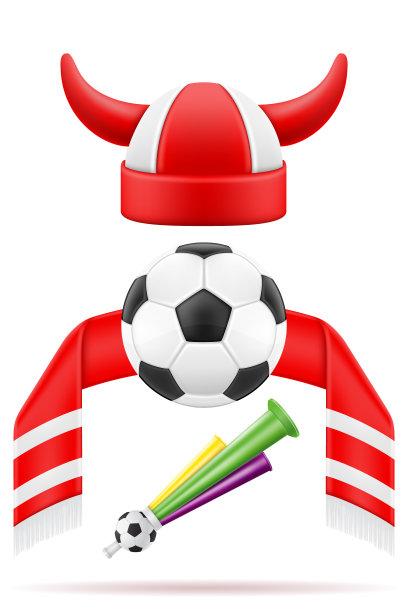 设置足球球迷的物品和配件图片下载