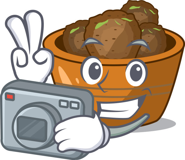 摄影师gulab jamun非常美味的卡通图片下载